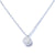Sterling Silver Crystal Ball Shape Pendant With Chain - Auriann