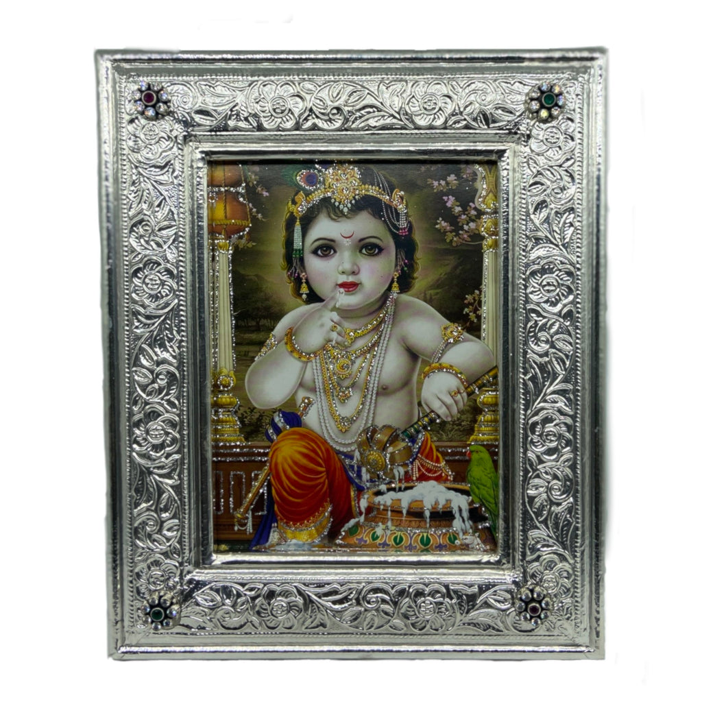 Buy online 925 Sterling Silver Bal Krishna Photo frame