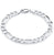 Buy 925 Sterling Silver Jewellery Figaro Bracelet